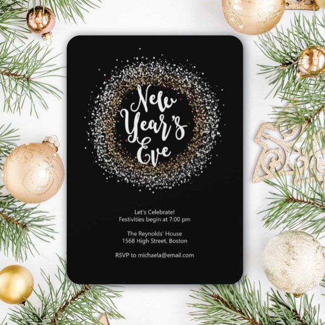 Convite de Festa de Réveillon (Criador carregado)