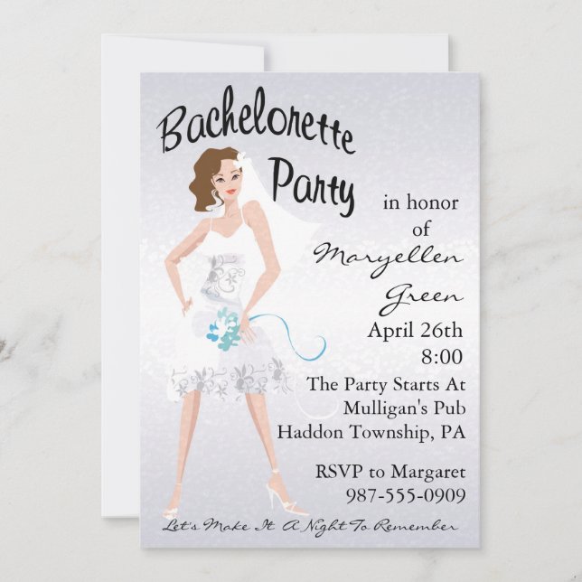 Convite de Festa de solteira (Frente)