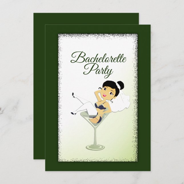 Convite de festa de solteira (Frente/Verso)