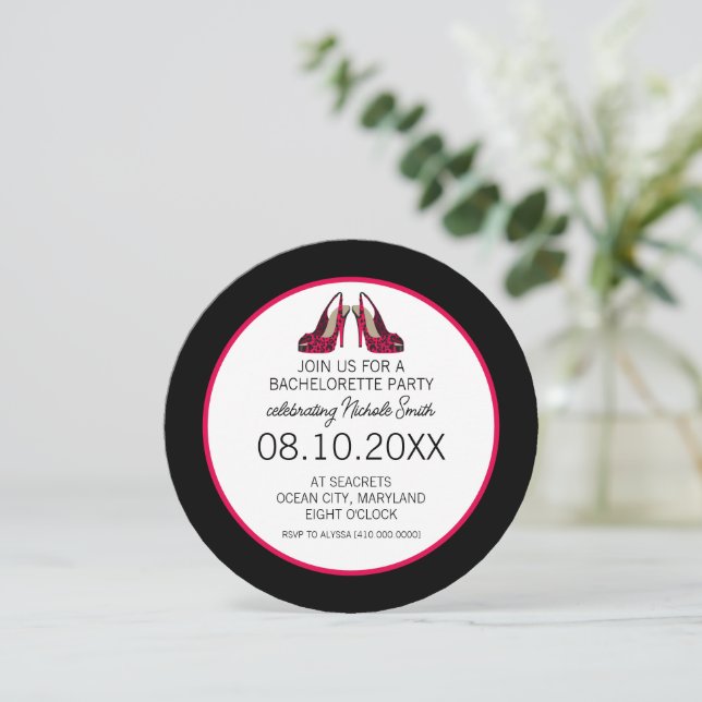 Convite de festa de solteira (Em pé/Frente)