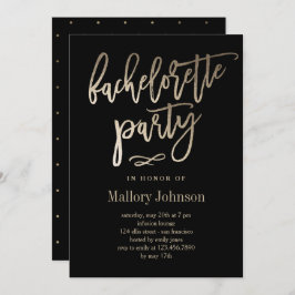 Convite de Festa de solteira de Glimmer Bruto