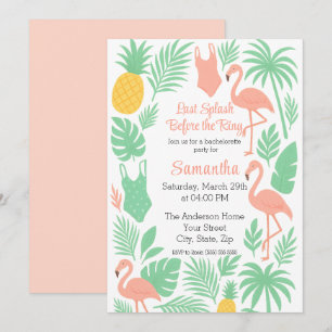 Convite de Festa de solteira de Última Abertura Tr