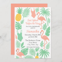 Convite de Festa de solteira de Última Abertura Tr