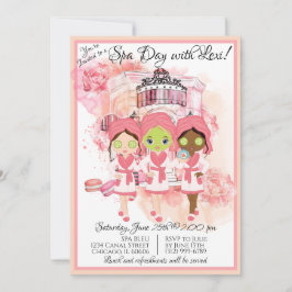 Convite de Festa de Spa Afro-Americano