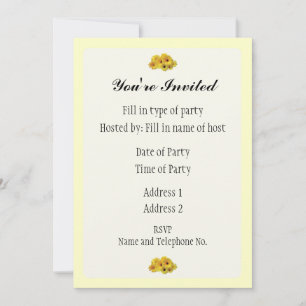 Convite de Festa - Design Daisy