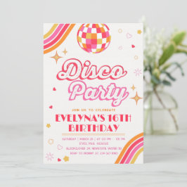 Convite de Festa Disco Groovy