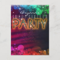 Convite de Festa do Clube de Dança Faíscas Luzes d