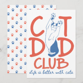 Convite de Festa do Clube do Pai de Gato
