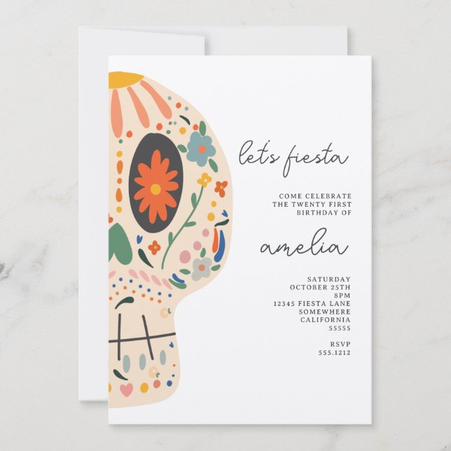 CONVITE DE FESTA DO CRÂNIO DE AÇÚCAR (Frente)