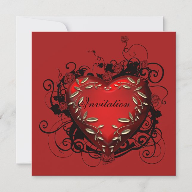 Convite de festa do Dia dos Namorados (Frente)