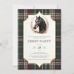 Convite de Festa do Kentucky Derby Cabeça de Caval