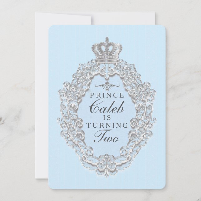 Convite de festa do Príncipe da Conto de Fadas Vin (Frente)