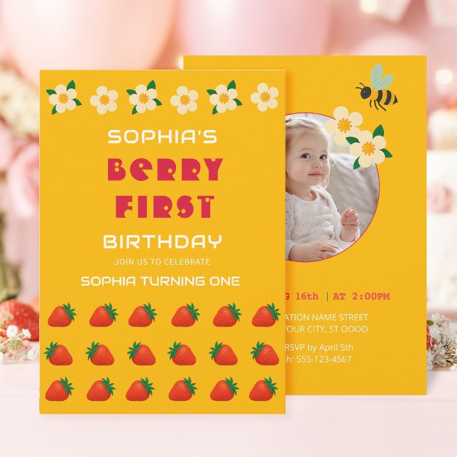 Convite de Festa Doce de Frutas (Criador carregado)