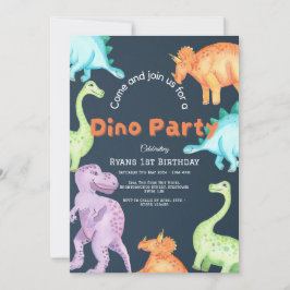 Convite de Festa dos Dinossauros