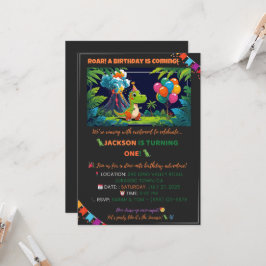 Convite de Festa dos Dinossauros – Editável