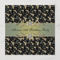 Convite de Festa Elegante Camuflado