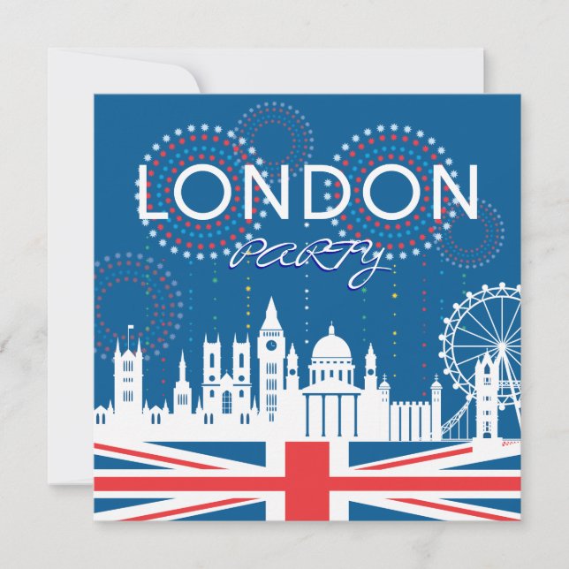 Convite de Festa em Londres (Frente)