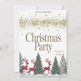 Convite de Festa Feliz Natal Santa Festivo