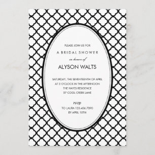 Convite de Festa Geral Moderno (Preto)