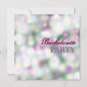 Convite de Festa Glam com Luzes Bokeh Borradas Bra