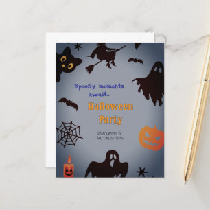 Convite de festa Halloween