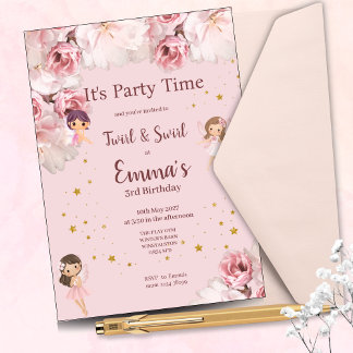 Convite de Festa Infantil Tema Fada