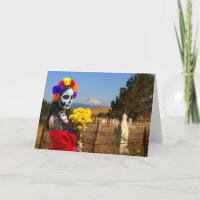Convite de Festa La Catrina. Cartão