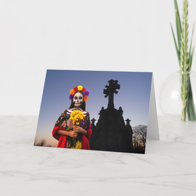 Convite de Festa La Catrina. Cartão (Frente)
