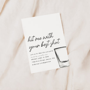 Convite de Festa 'Me Dê Seu Melhor Tiro'