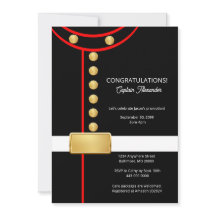 Convite de Festa Militar para Aposentadoria ou Gra