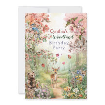 Convite de Festa na Floresta