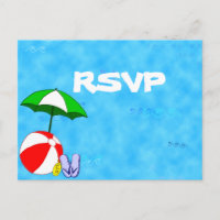 Convite de Festa na Praia Personalizado