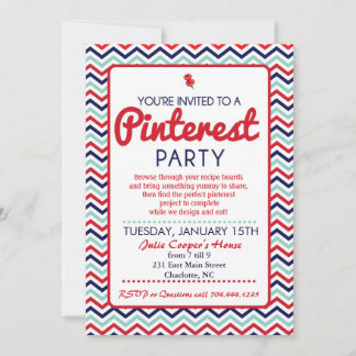 Convite de Festa no Pinterest