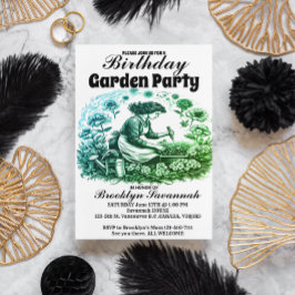 Convite de Festa para Jardineiro(a) do Jardim de u