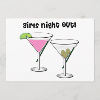 Convite de festa para noite das meninas