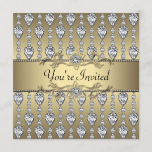 Convite de Festa para Todas as Ocasioes Diamantes