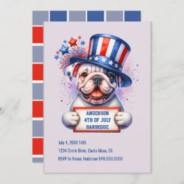 Convite de Festa Patriótica Fofa