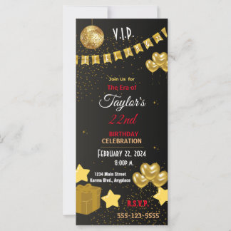 Convite de Festa Personalizada V.I.P do rico