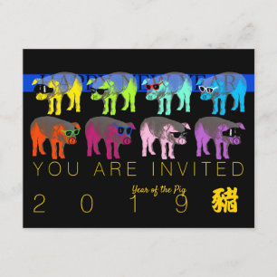 Convite de Festa Personalizado Ano Novo Chinês Por