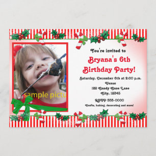 Convite de Festa Personalizado com Foto de Cane de