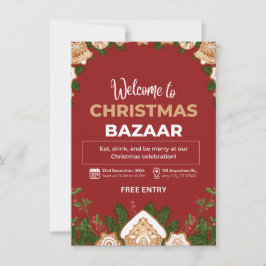 Convite de festa personalizado, convite de Natal