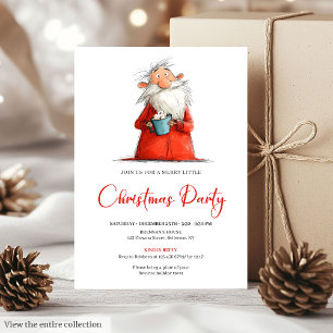 Convite de festa personalizado Papai Noel engraçad