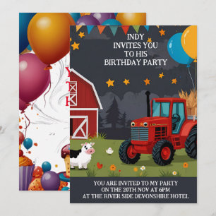 Convite de festa que pode personalizar ao seu gost