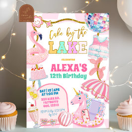 Convite de festa Retro preppy Cake by the Lake