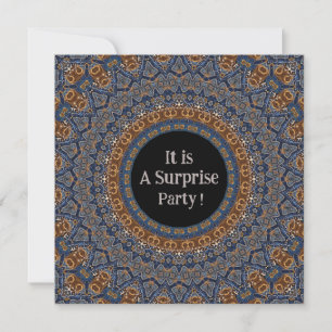 Convite de Festa Surpresa Mandala Decorativa