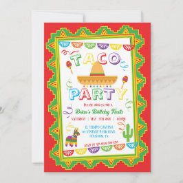 Convite de Festa TACO PARTY