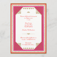 Convite de festa temática marroquina