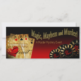 Convite de festa temático de Las Vegas Deluxe FZ e