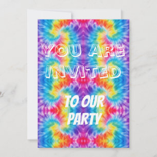 Convite de Festa Tie-Dye