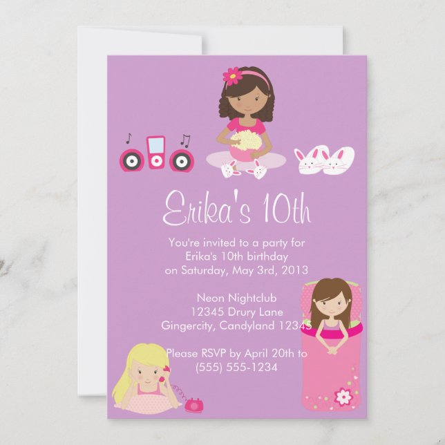 Convite de festas (Frente)